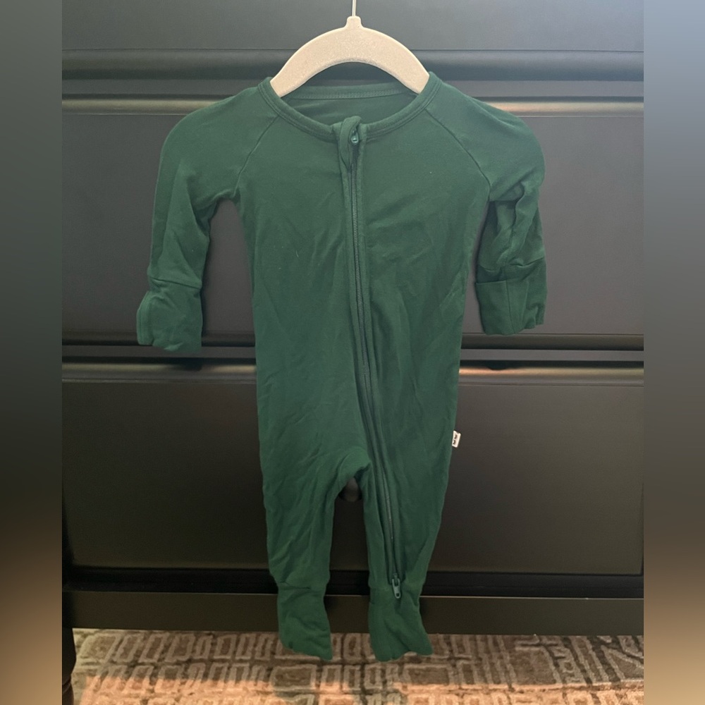 Little Sleepies Zippy Newborn Forest Green